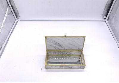 Tissue Boxs-Carrara White